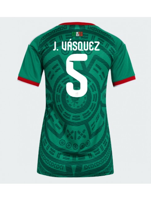 Billige Mexico Johan Vasquez #5 Hjemmedrakt Dame VM 2026 Kortermet Billige Mexico Johan Vasquez #5 Hjemmedrakt Dame VM 2026 Kortermet